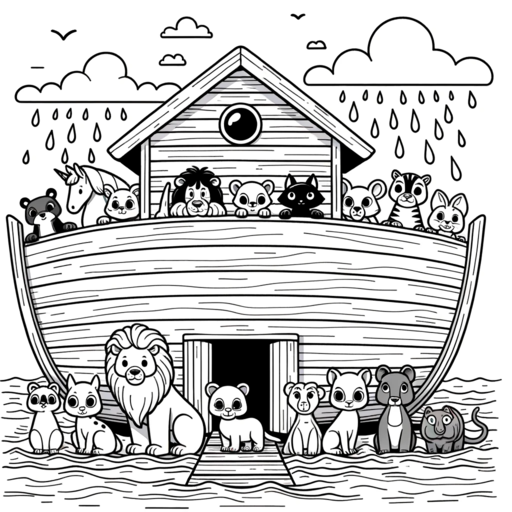 El arca de Noé antes del diluvio