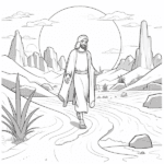 Jesús en el desierto