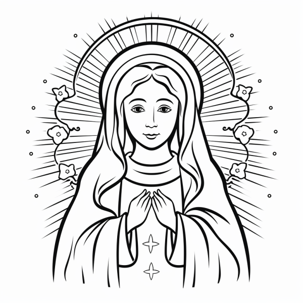 Virgen María orando