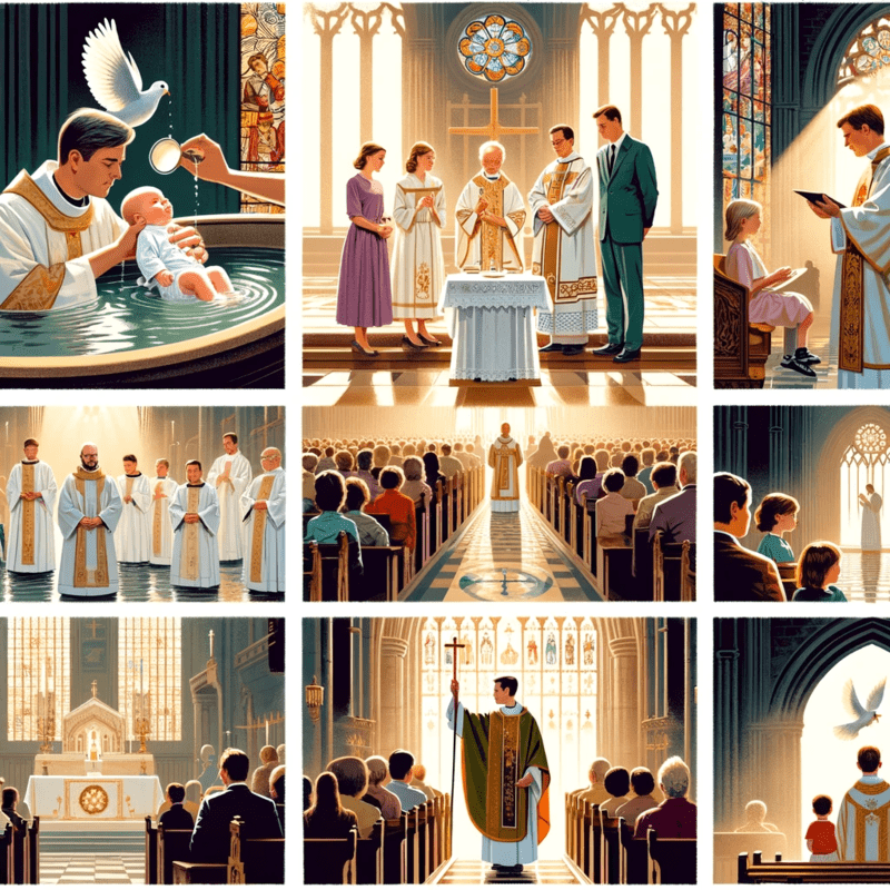 representaciones para niños de los los 7 sacramentos